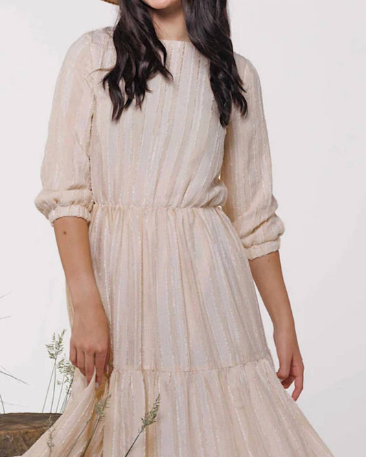 Gestreiftes Midikleid