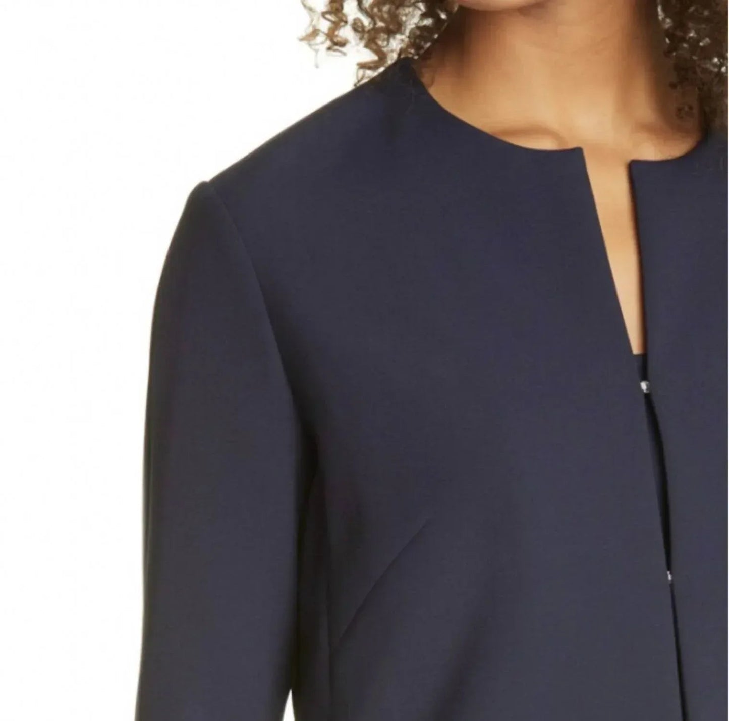 Collarless Short Jacket
