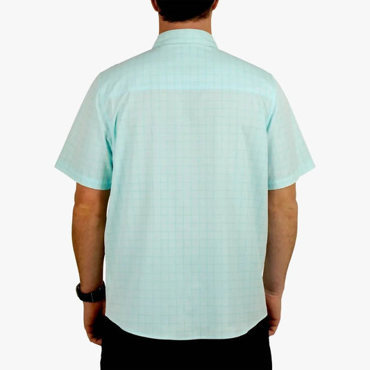 Air-o Mesh Printed Short Sleeve Button Down Shirt