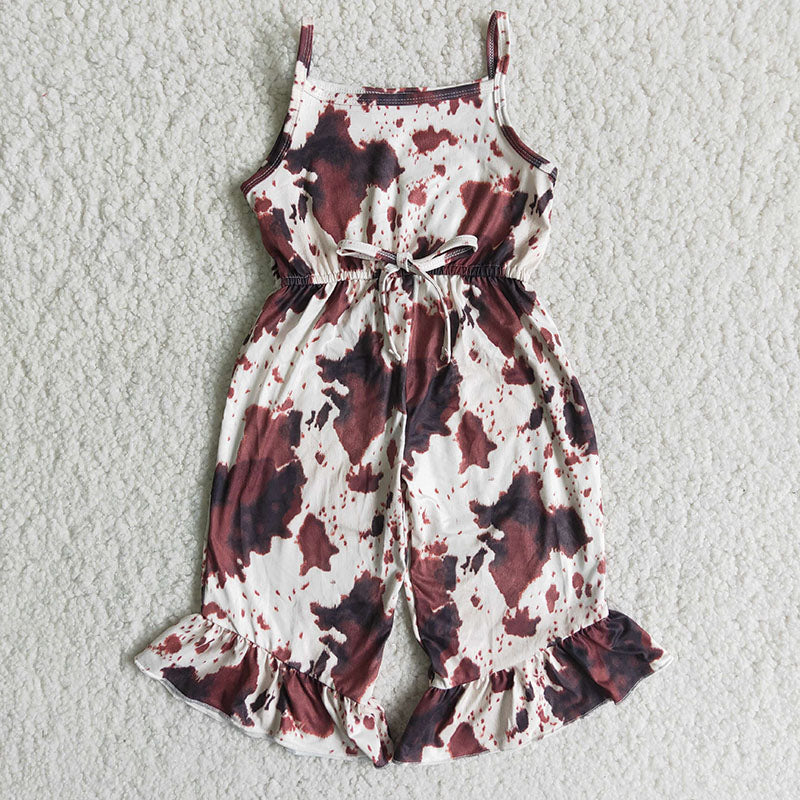 Mädchen Overall mit Kuhmuster