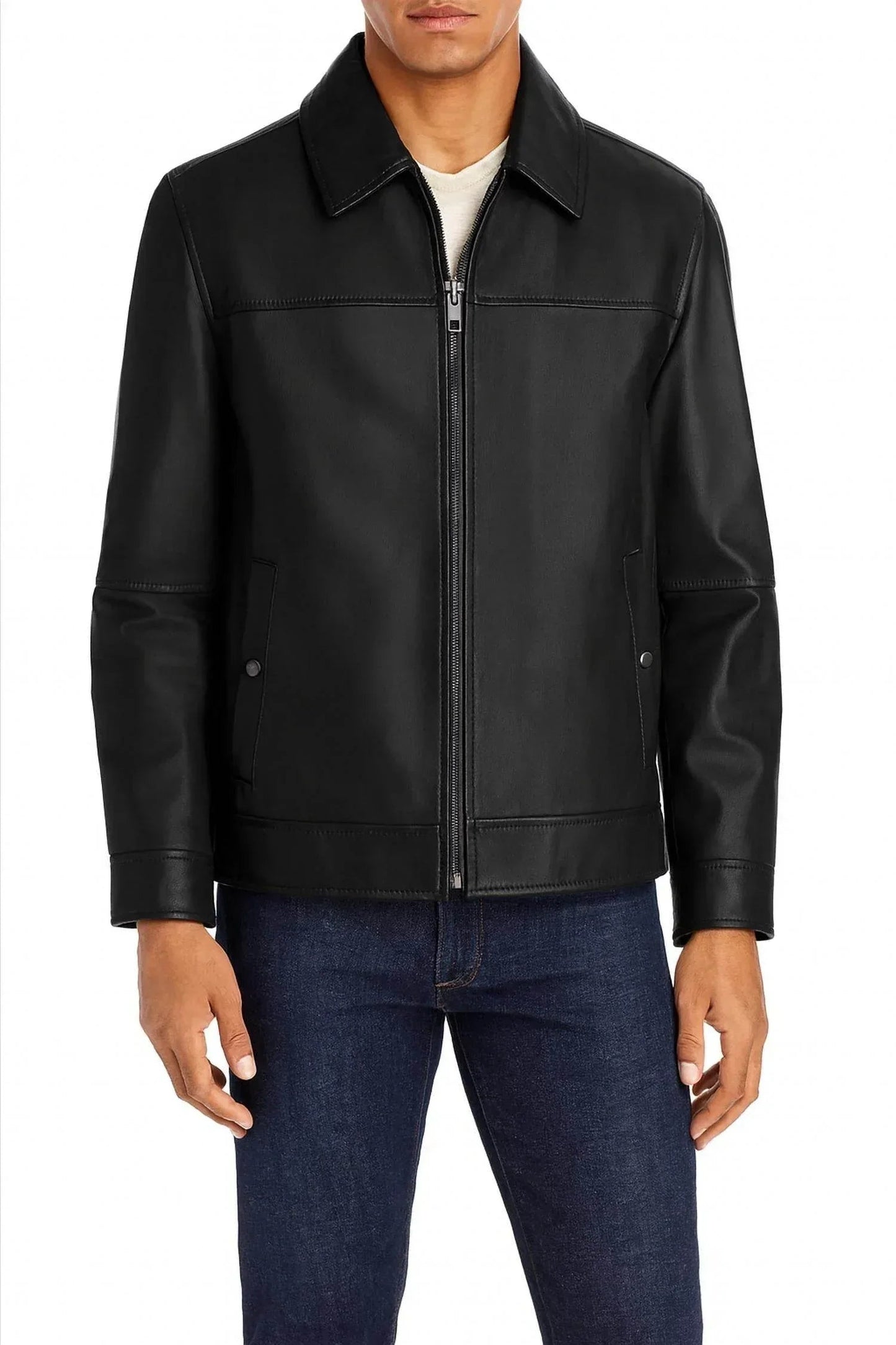 Herren Rockaway Lederjacke
