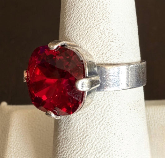 Women's Faceted Crystal Ring
