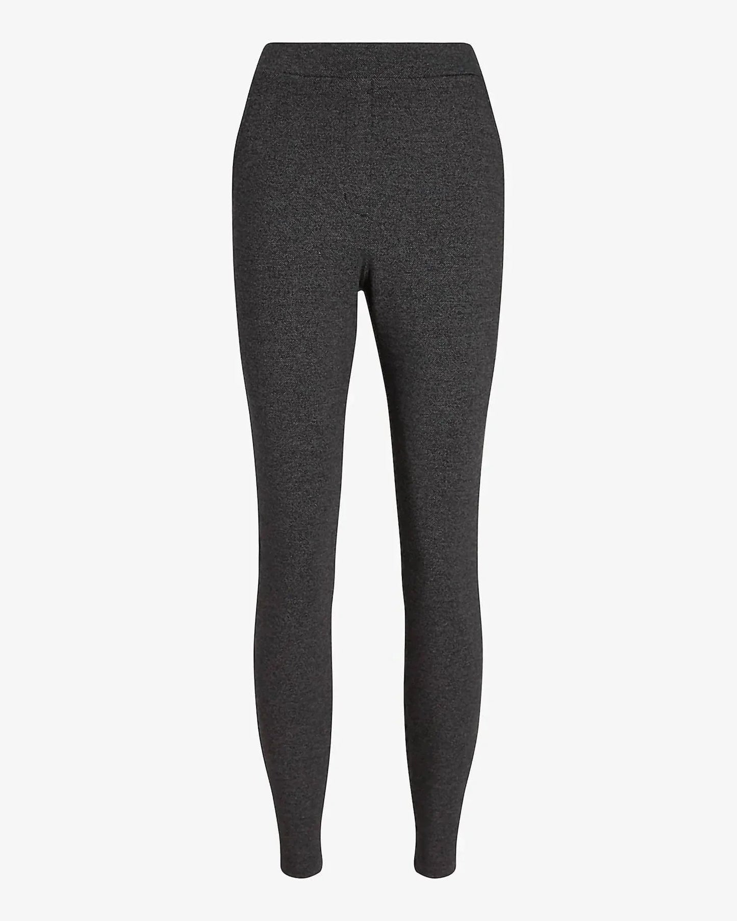 Figurbetonte Leggings aus Ponte-Tweed mit hohem Bund