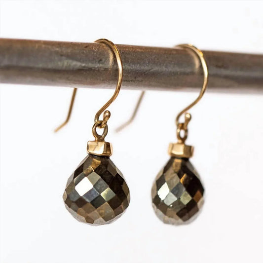 Damen-Ohrringe aus 14k Pyrit