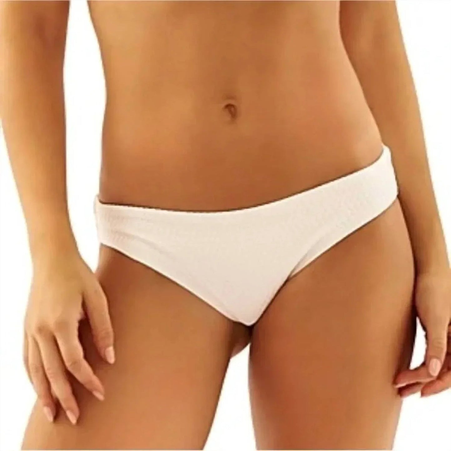 Weißer Bikini Heather Top Und Gatsby Full Cut Höschen