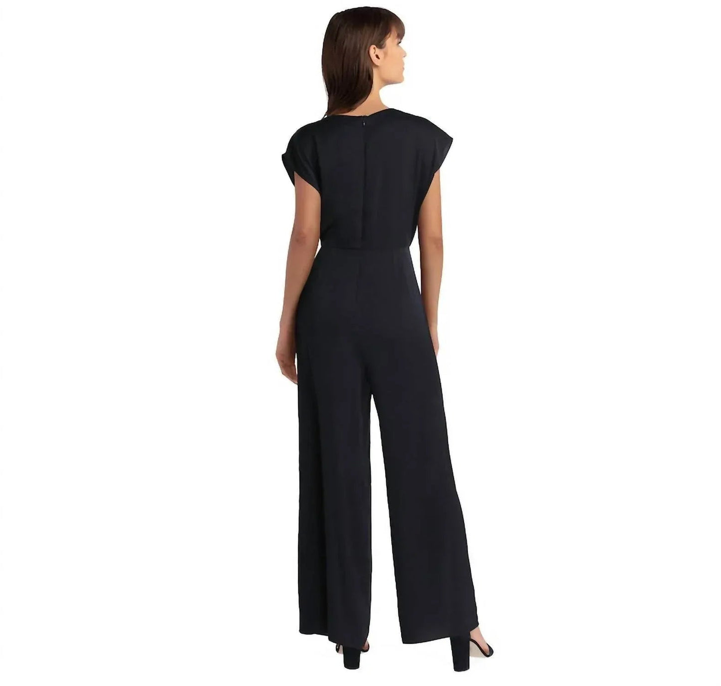 Cowl Neck Wide Leg Jumpsuit