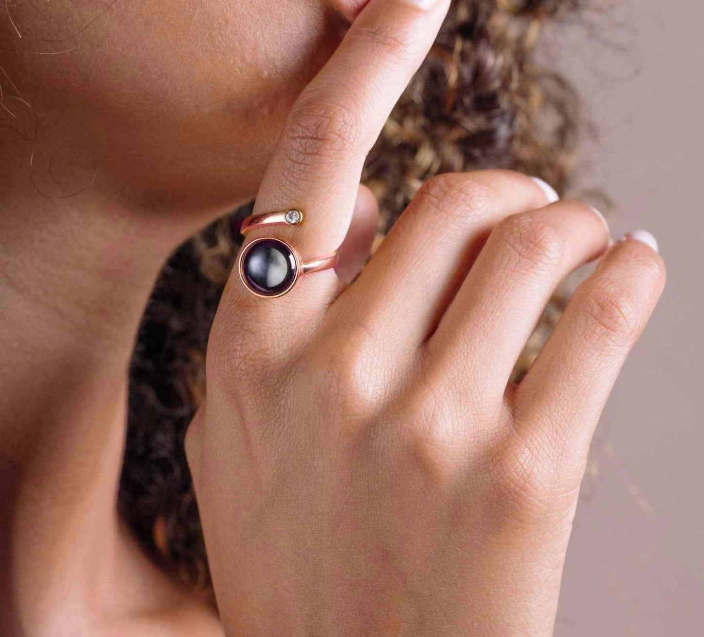 Verstellbarer Cosmic Spiral Ring für Damen