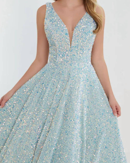 Tiffany Plüsch Pailletten Ballkleid