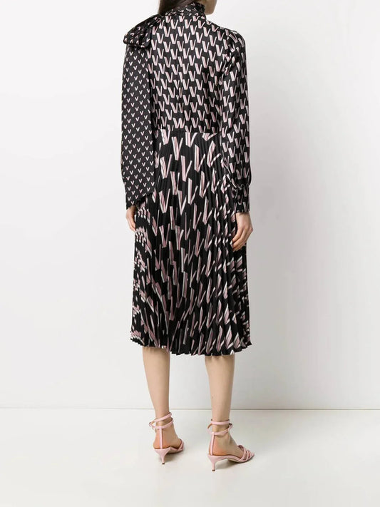 Double Vlogo Bow Dress