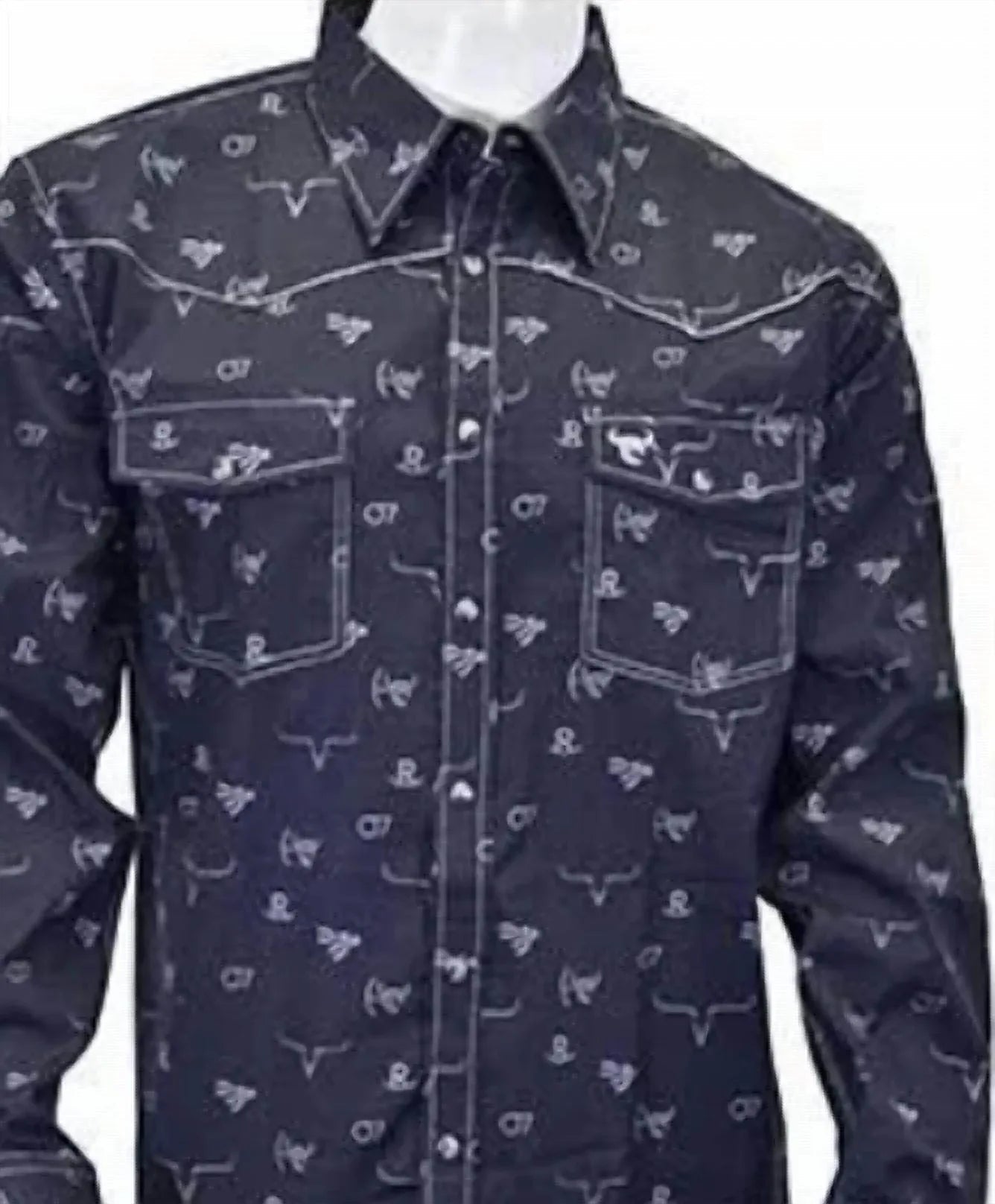 Men's Branding Irons Long Sleeve Print