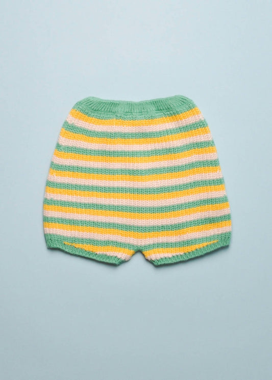 Mädchenstrick-High-Waist-Shorts