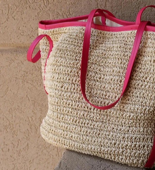 Women's Straw Tote Bag