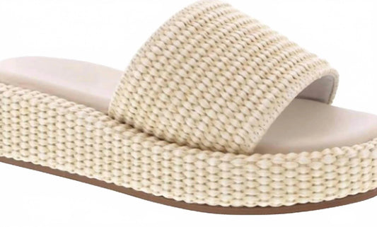 Women's Raffia Slip-on Sandals