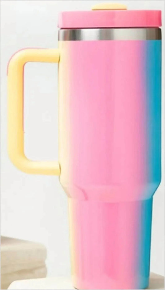 Vertikaler Regenbogen-40-Oz-Edelstahl-Isolierbecher