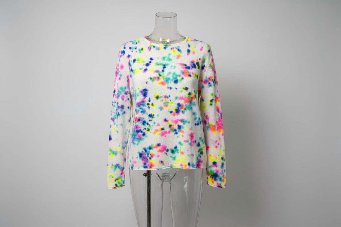Kaschmirpullover mit langen Ärmeln