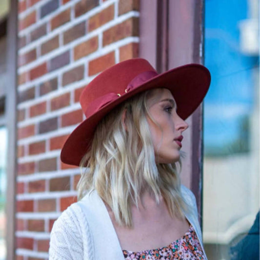 Women's Mercedes Wool Felt Wide Brim Hat