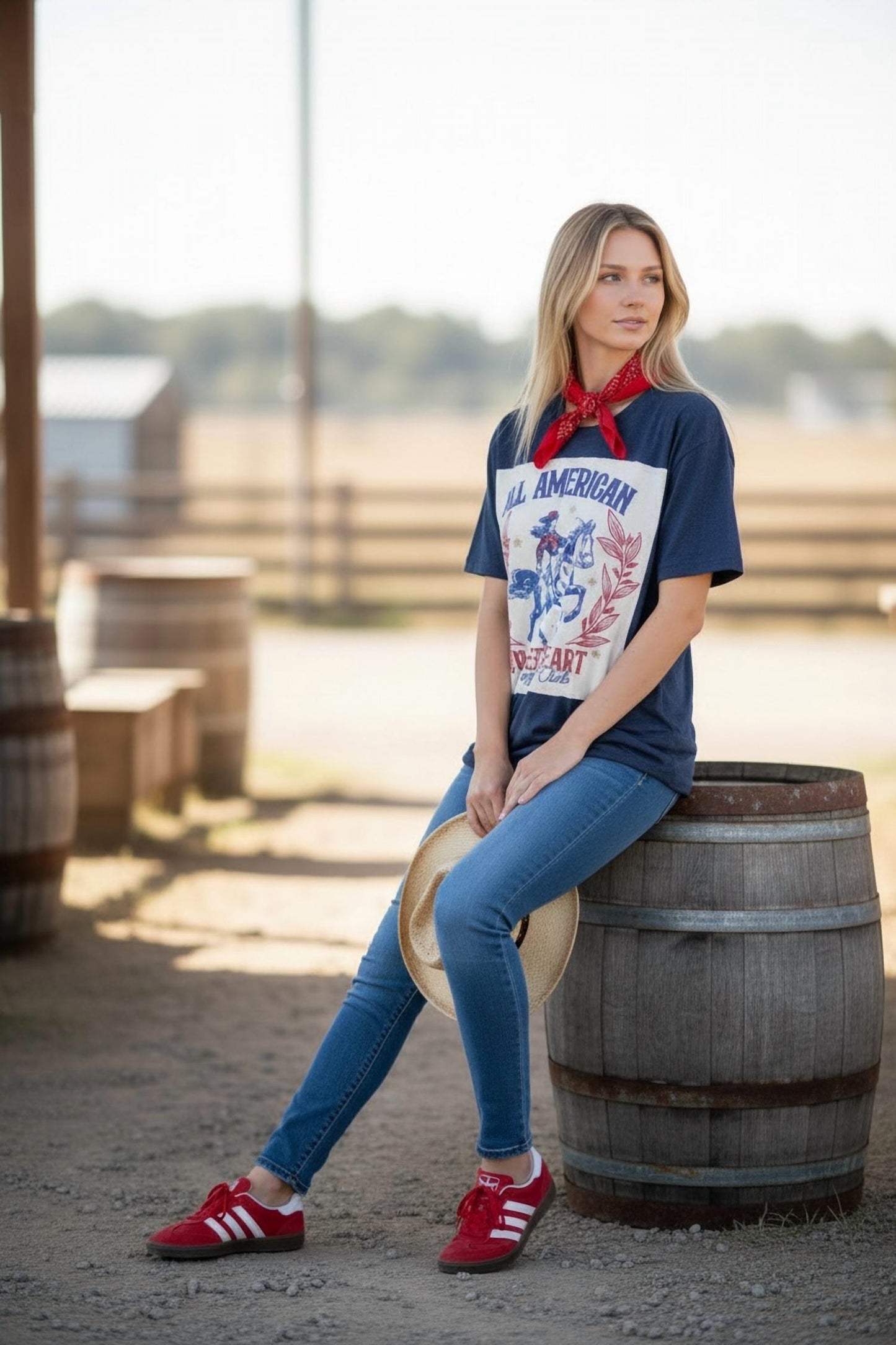 All American Sweetheart Crew Tee