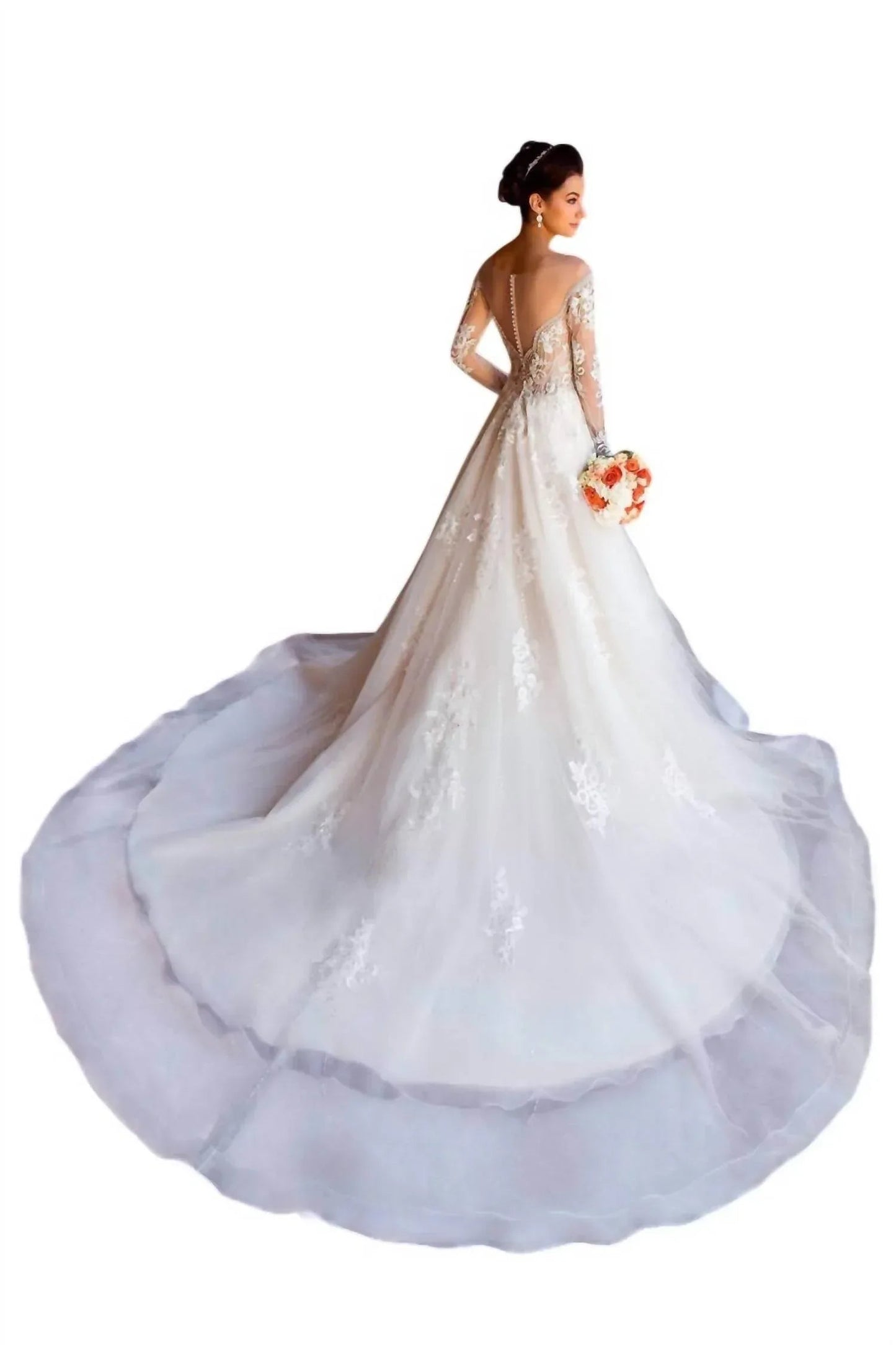 Cassandra Crystal Beaded Gown