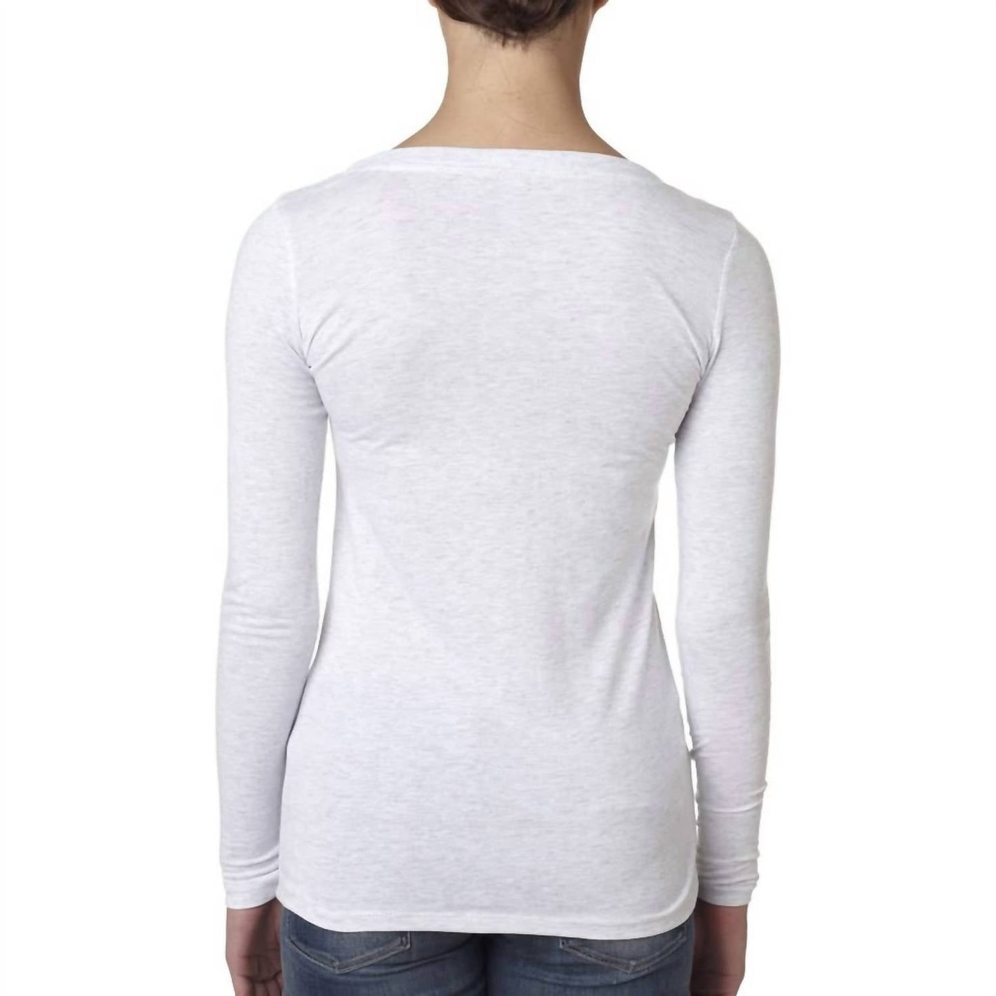 Damen Langarm T-Shirt mit Rundhalsausschnitt und fröhlicher Elefantenfamilie