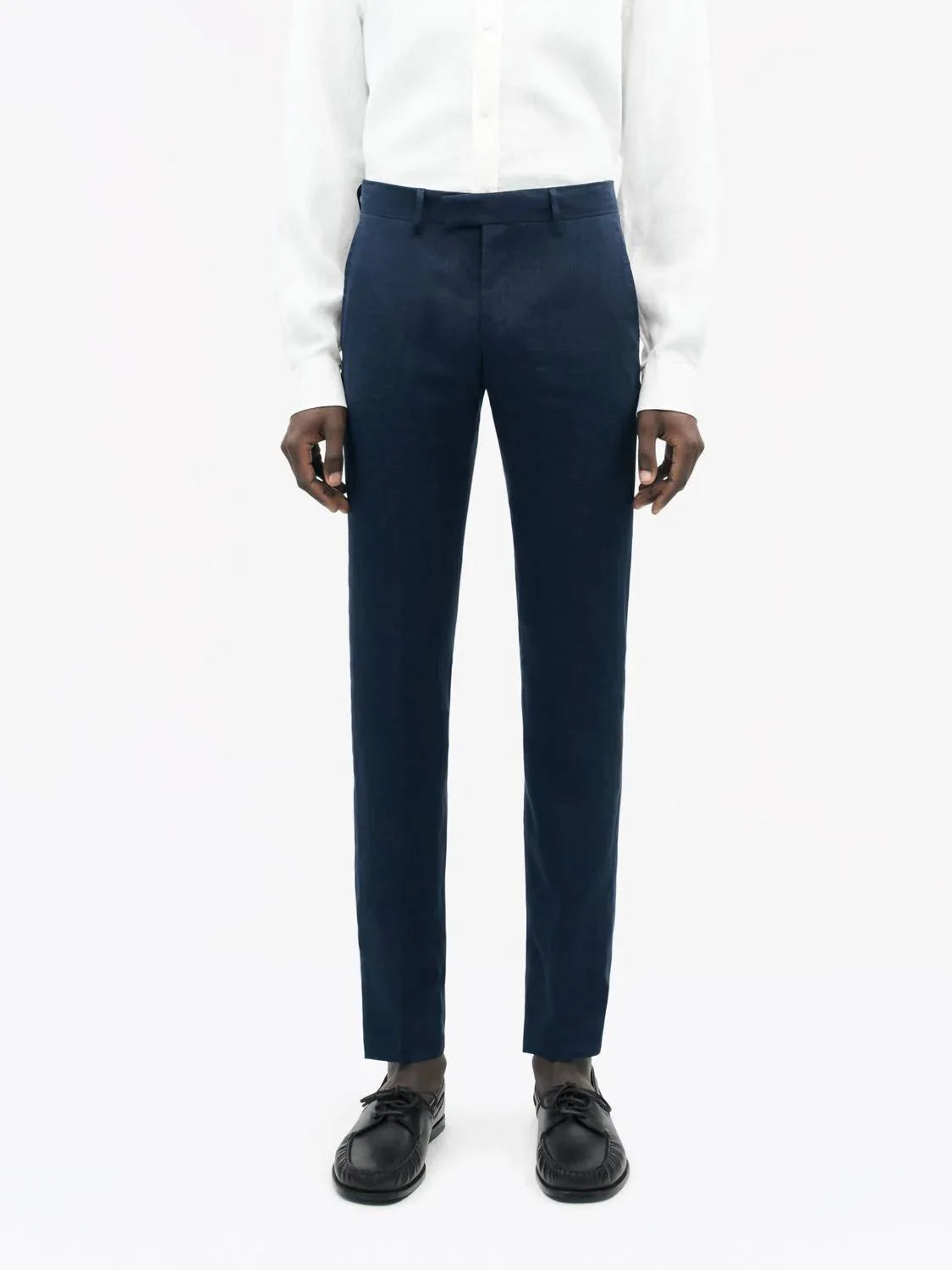 Tenuta Classic Slim Fit Linen Trousers