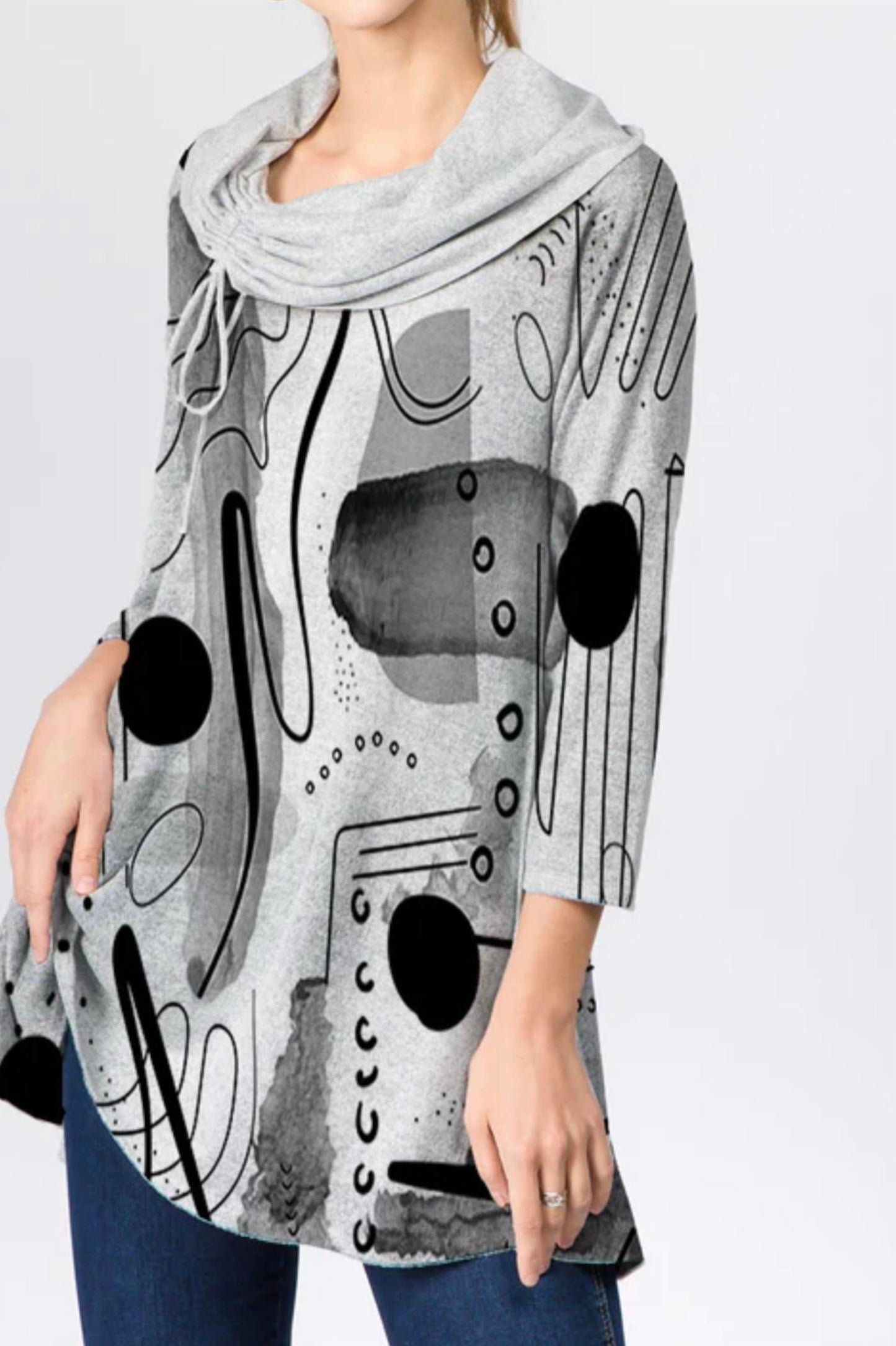 Nancy Cowl-Neck-Tunika
