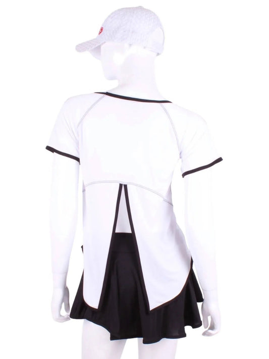 Women's Tie Back Short Sleeve Tennis Tee