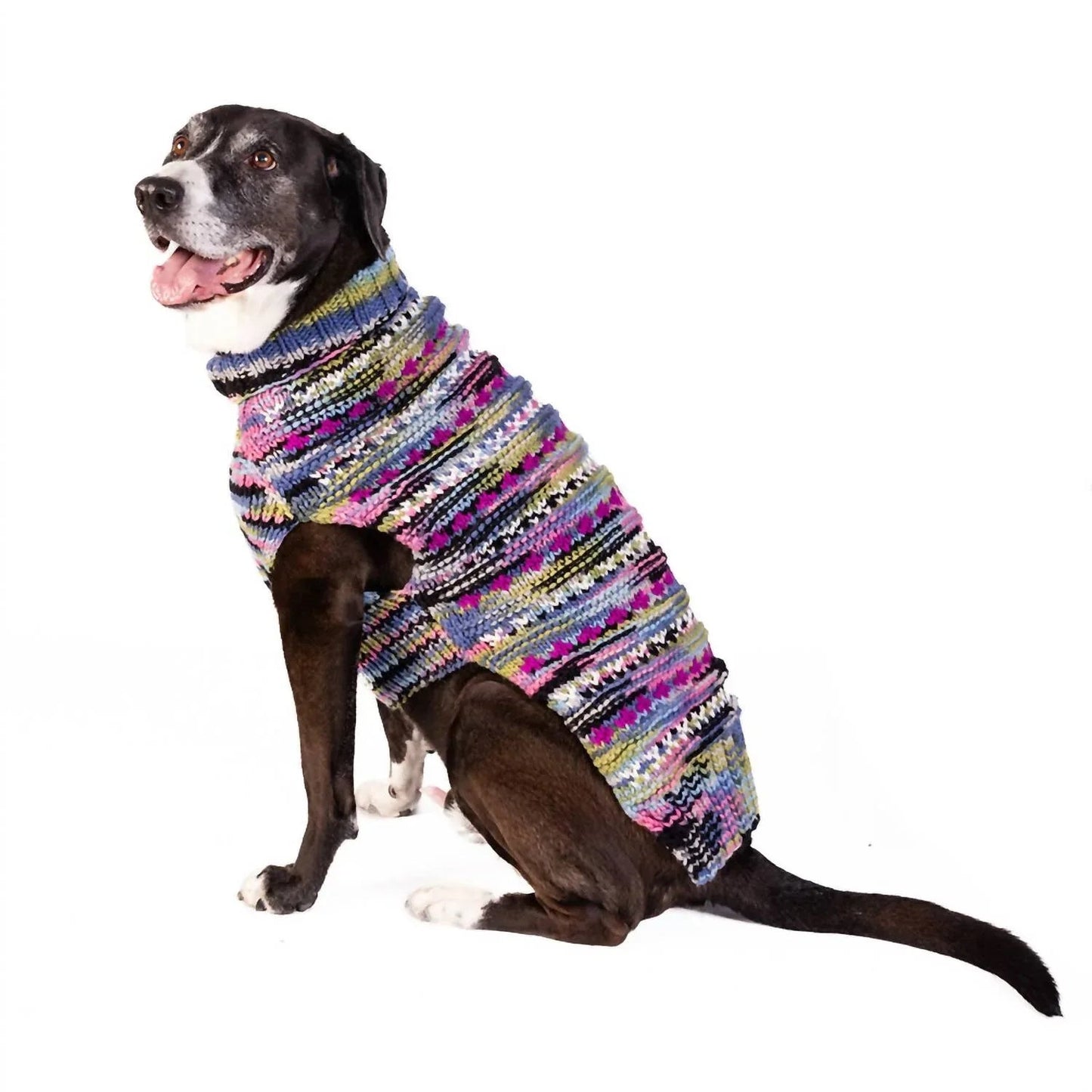 Lila Woodstick Hundepullover