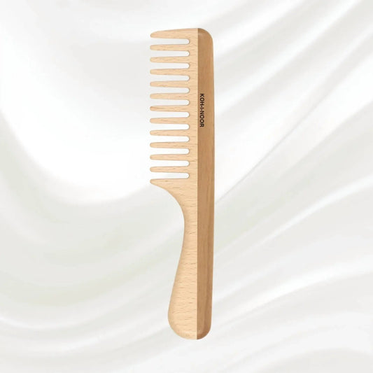 Women's Legno Beech And Kotibe Wood Wide Tooth Comb
