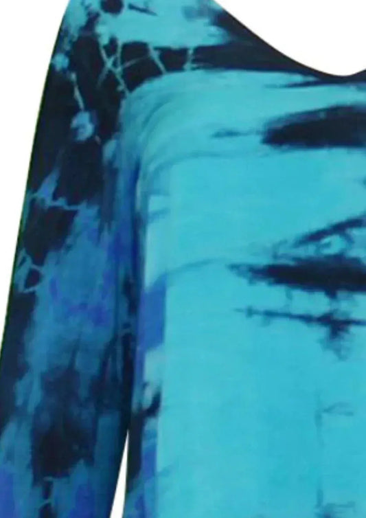 Women's Hand Dyed Chiffon Overlay Top