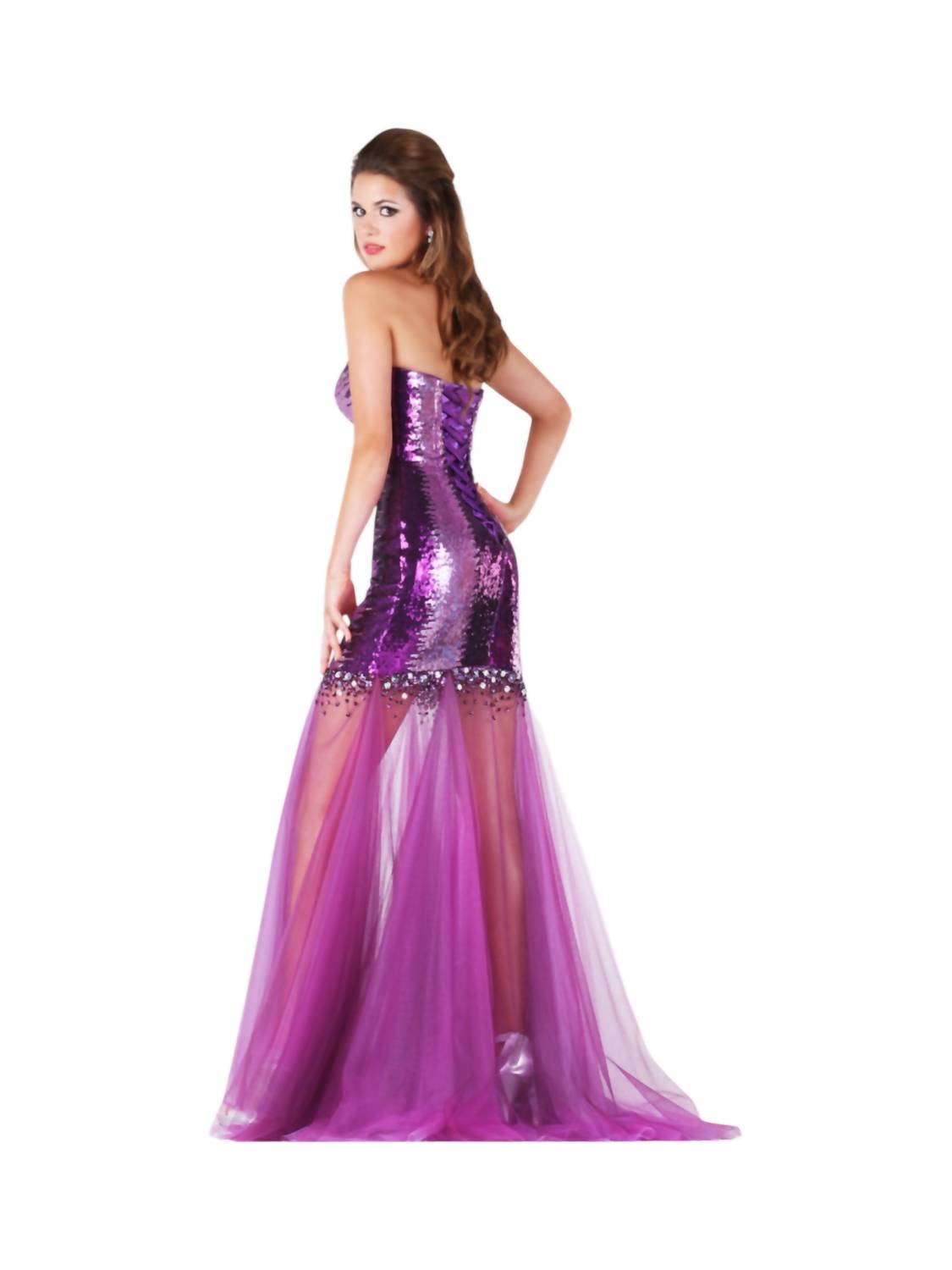 Wunderschönes paillettenbesetztes Neckholder-Kleid