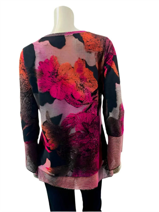 Women'ssunset Floral Burnout Top