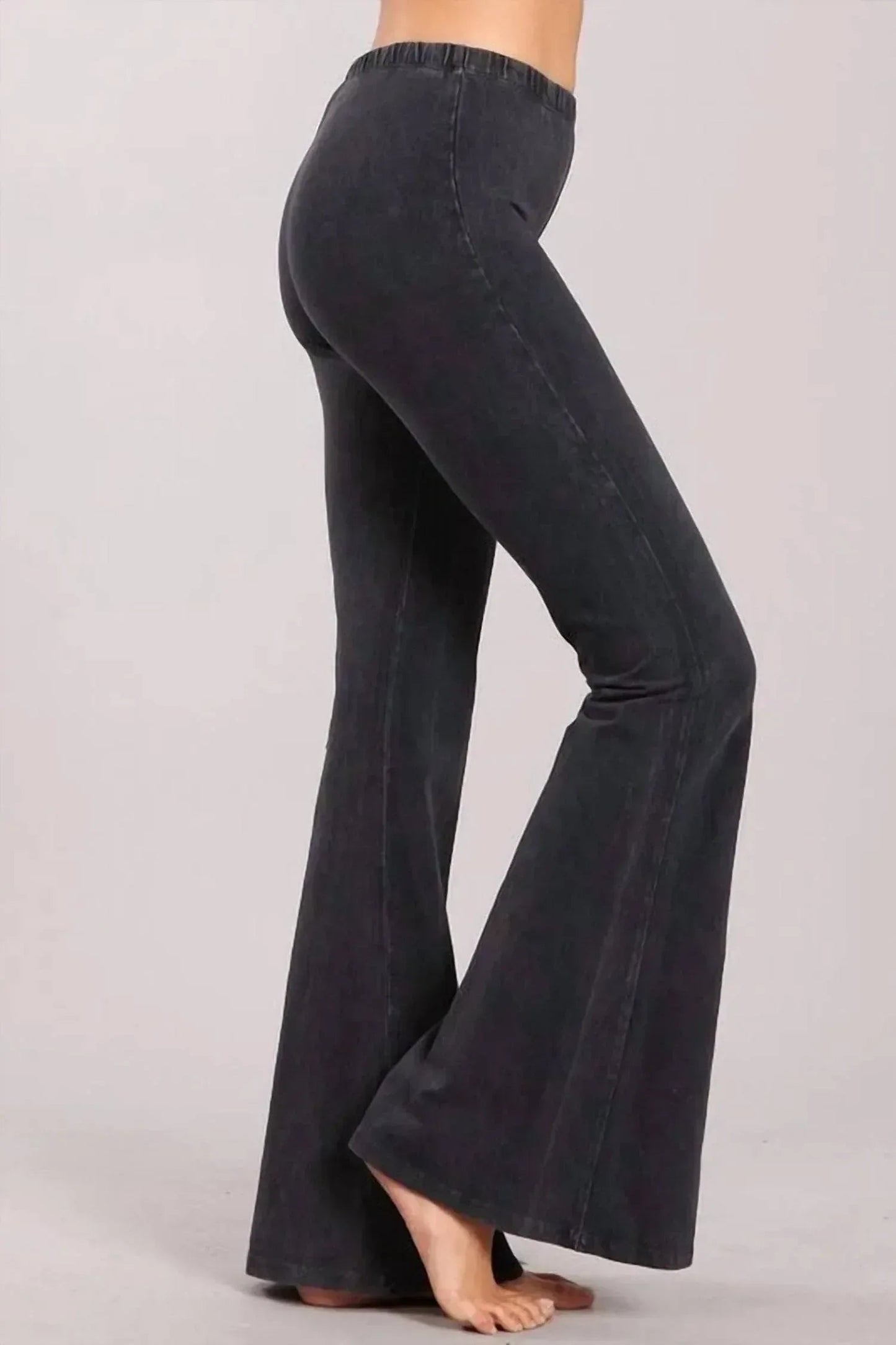 Mineral Wash Bell Bottom Soft Pant