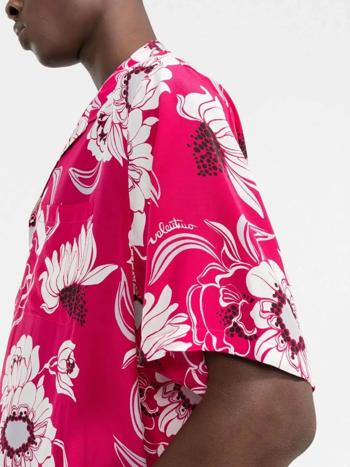 Floral Print Short Sleeved Shirt