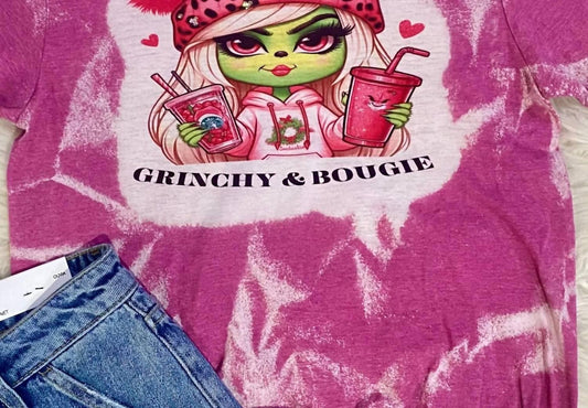 Women's Grinchy & Bougie Holiday Tee