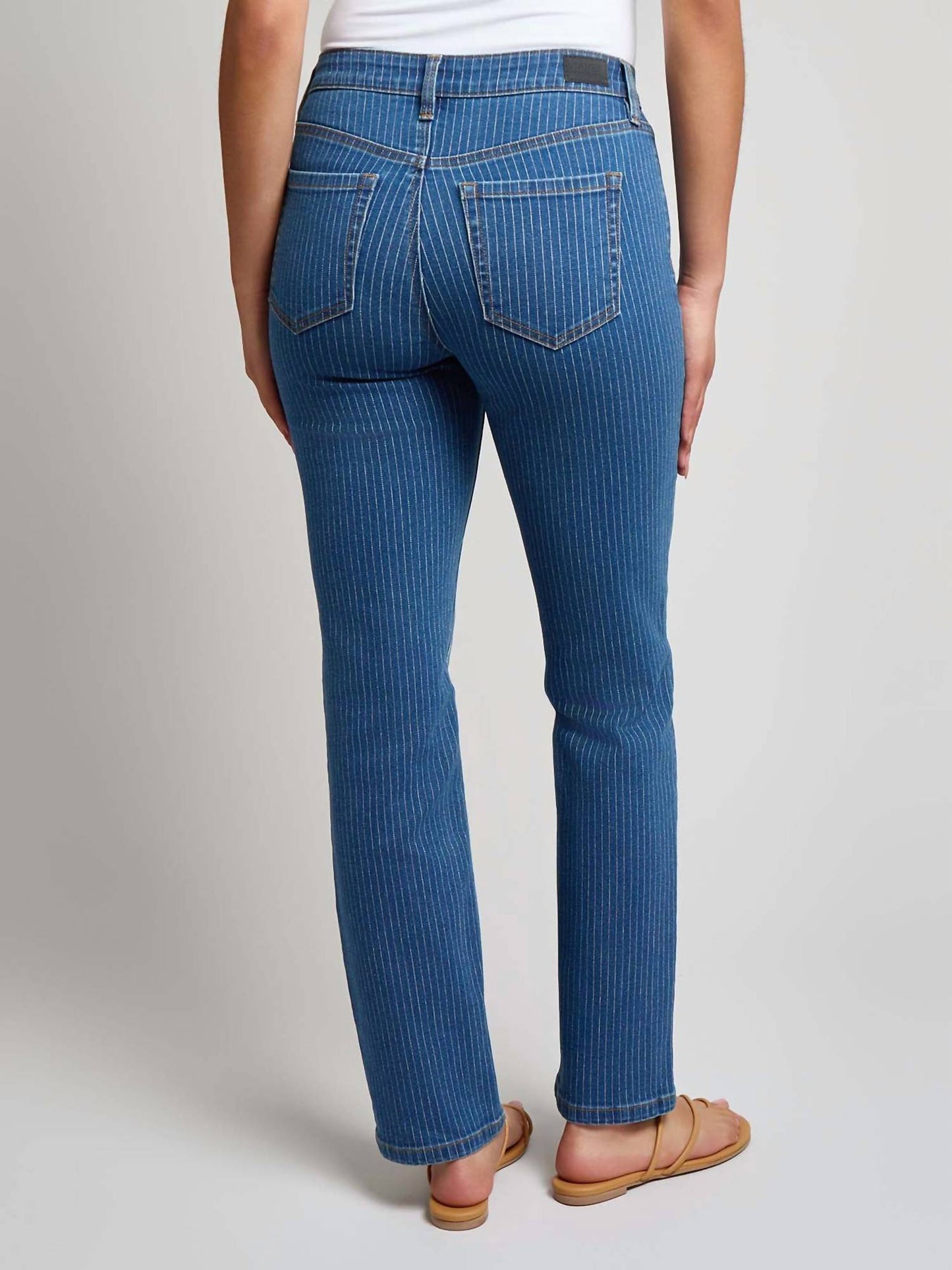 Lexington Straight-leg Gestreifte Jeans - Petite