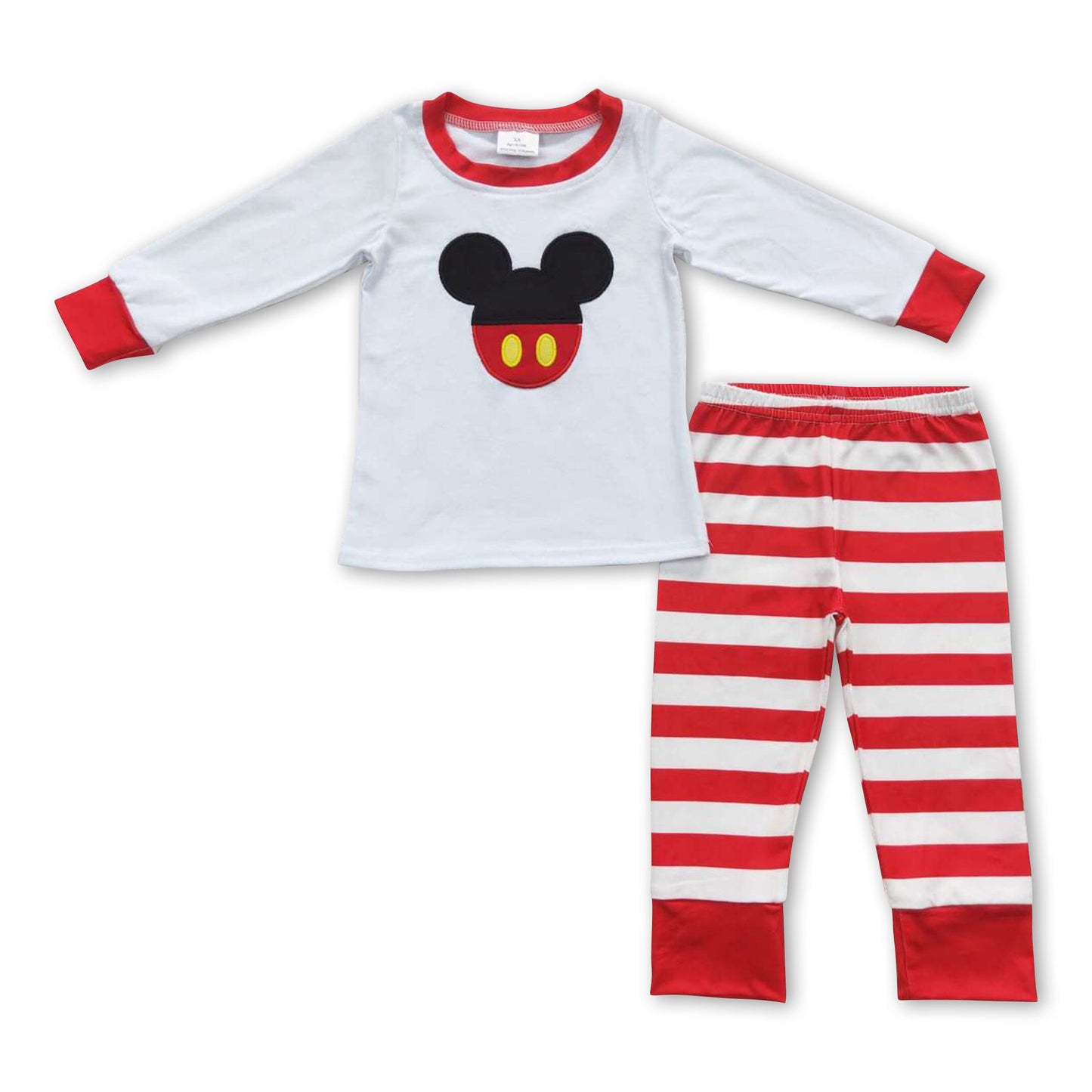 Langarm Maus Streifen Hose Kinder Pyjama