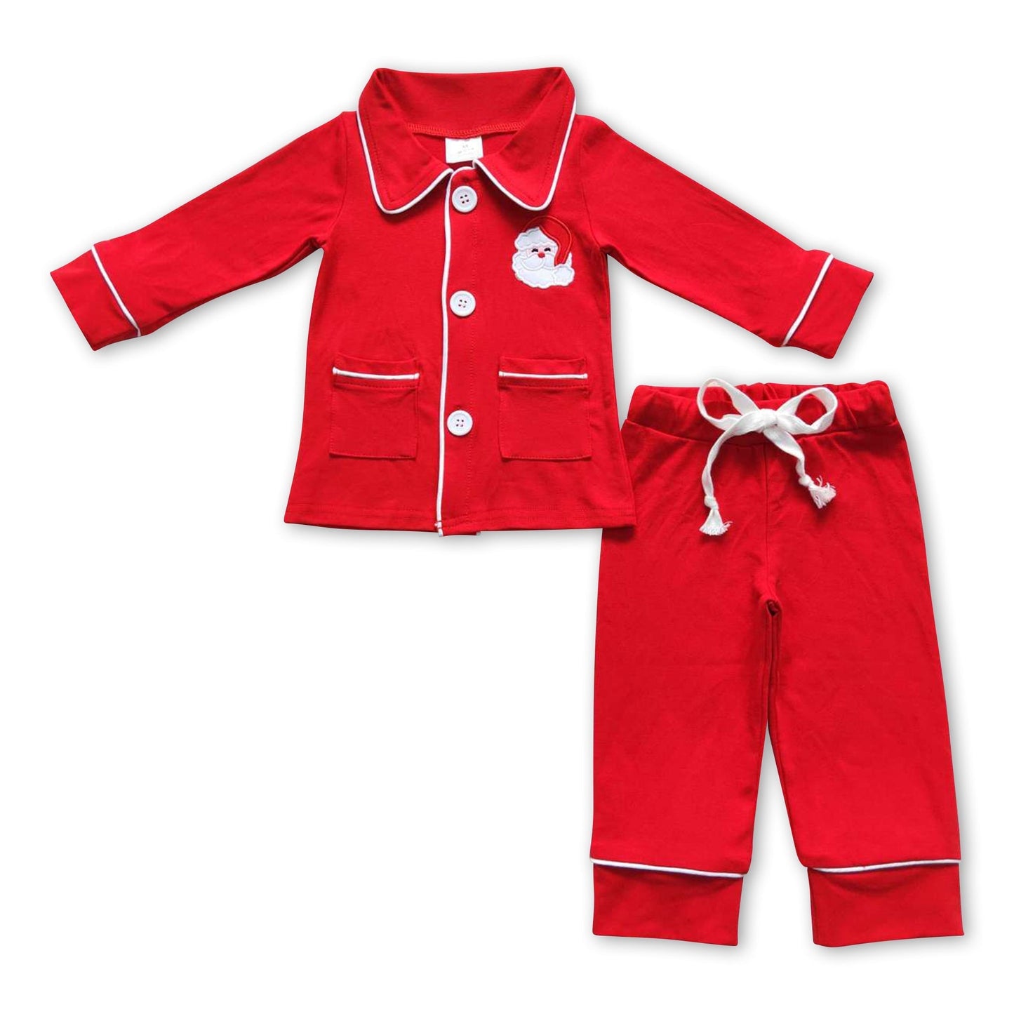 Roter Weihnachtspyjama für Jungen