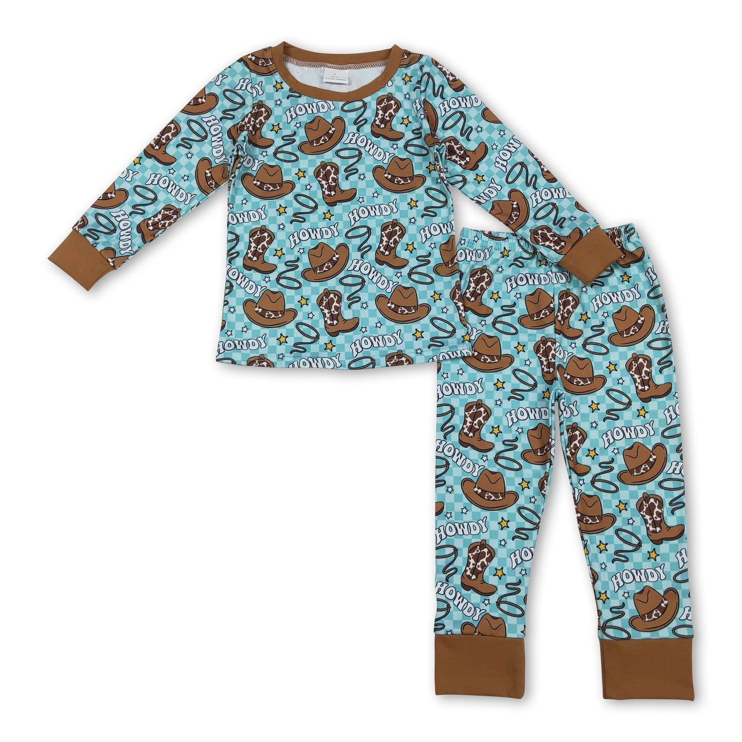 Kuhstiefel Howdy Langarmshirt Hosen Jungenkleidung