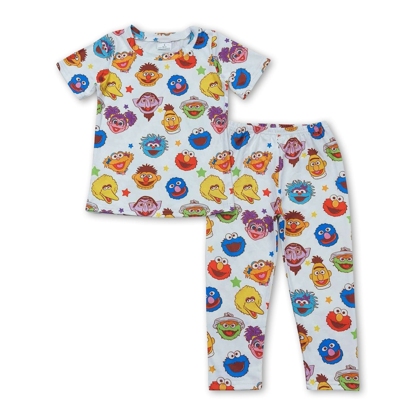Kurzärmeliger bunter Keks-Kinderpyjama
