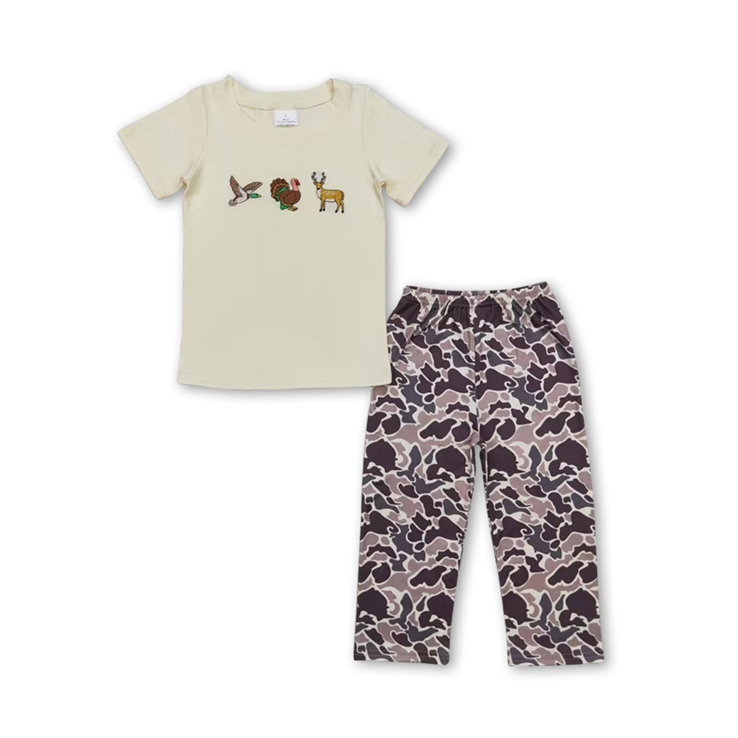 Ente Truthahn Hirsch Top Camo Hose Kinder Jungen Outfits