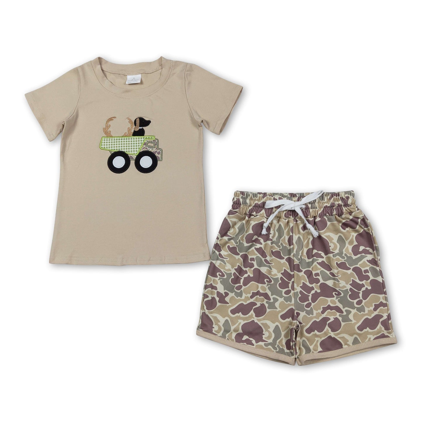 Hund Reh Baumwoll-Top Camo-Shorts Kinder-Outfits