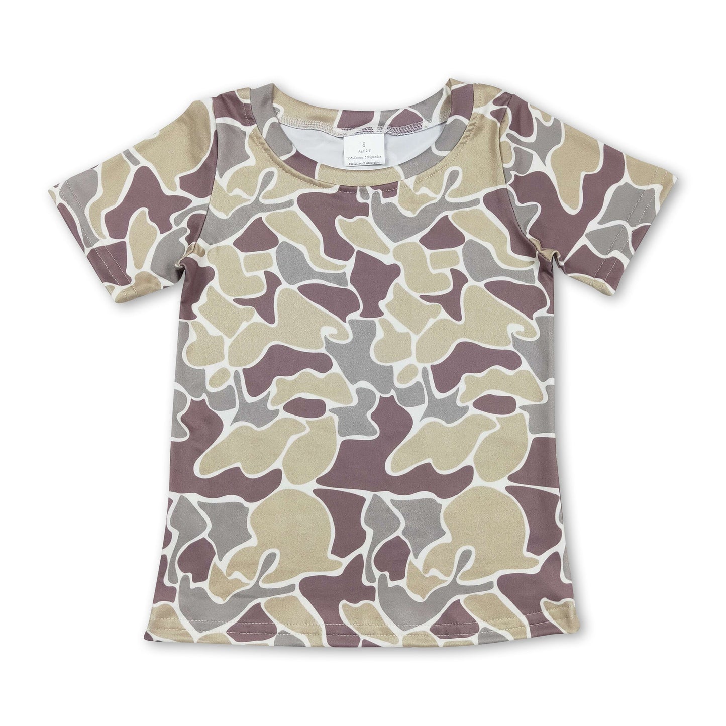 Kurzarm Camouflage Kinder Jungen Shirt