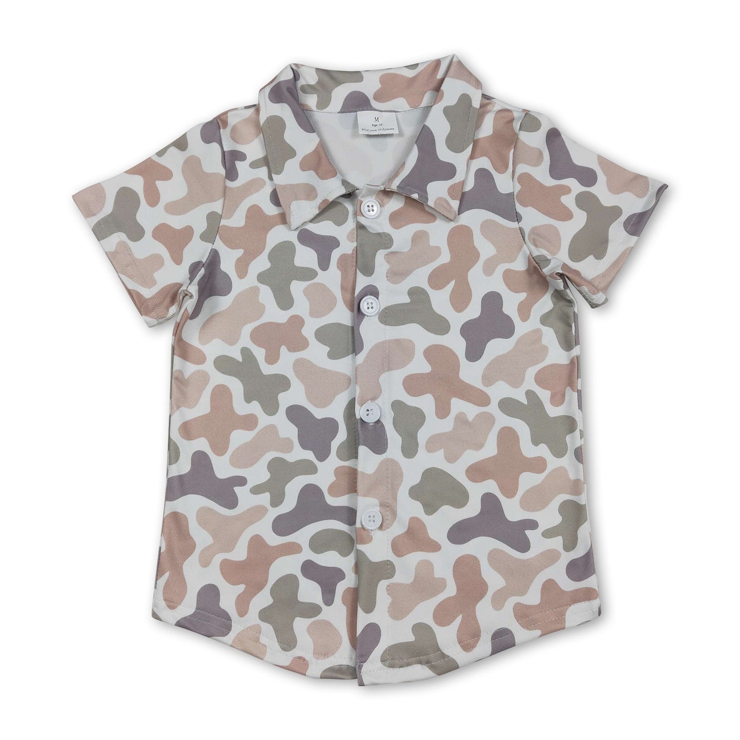 Kurzarm Jagd Camo Kinder Jungen Button-Down-Hemd