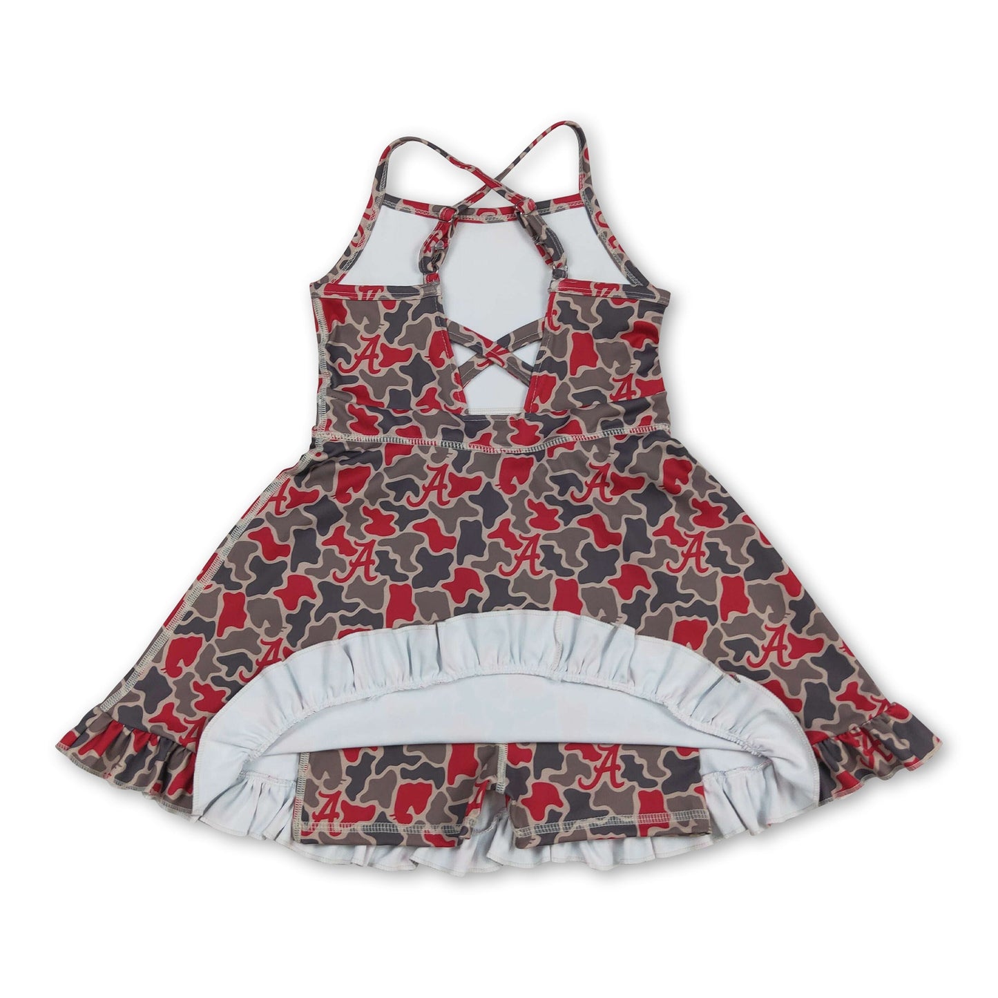 Ärmellose Camo-Team-Sportkleider für Mädchen