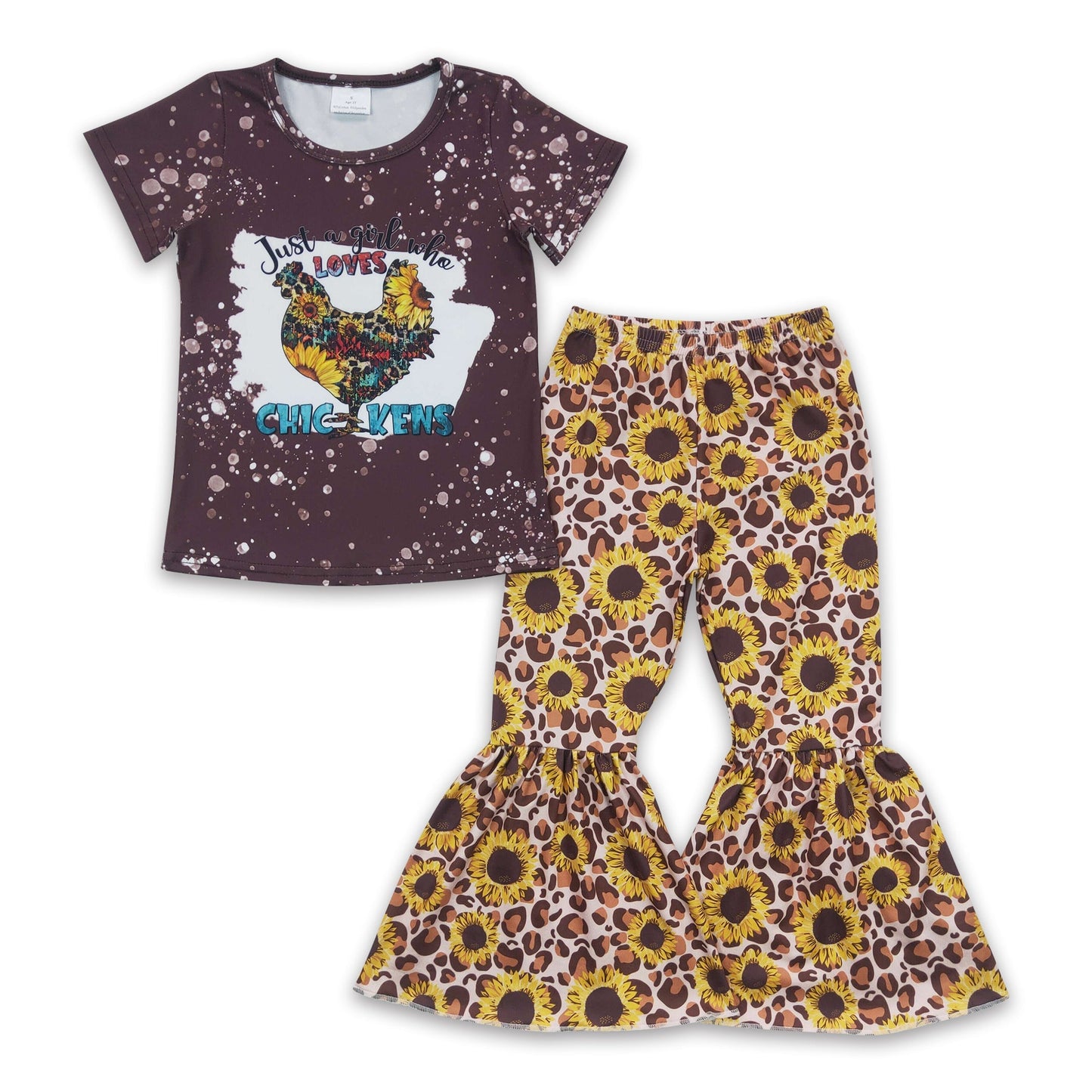 Nur ein Mädchen, das Hühner, Leoparden und Sonnenblumen liebt, Hose, Mädchenkleidung