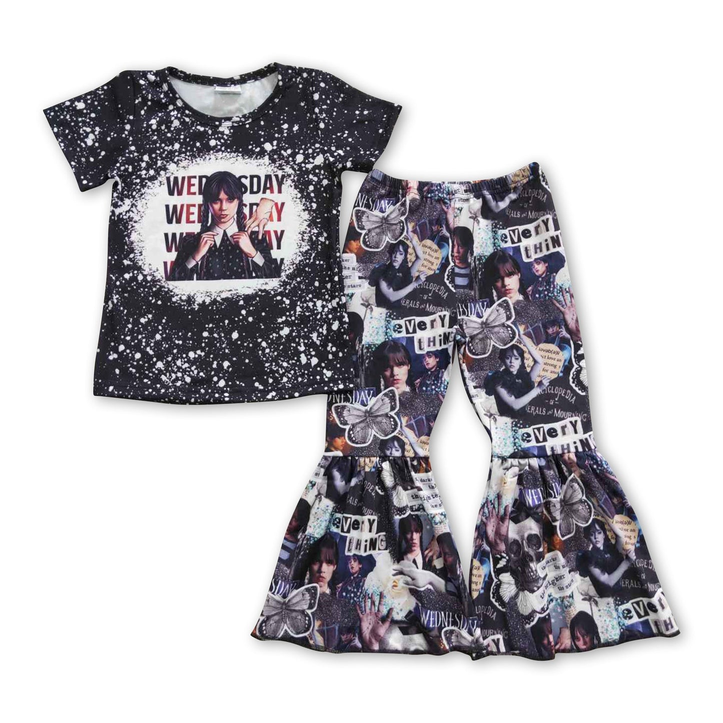 Alles Schmetterling schwarz Film Kinder Mädchen Outfits