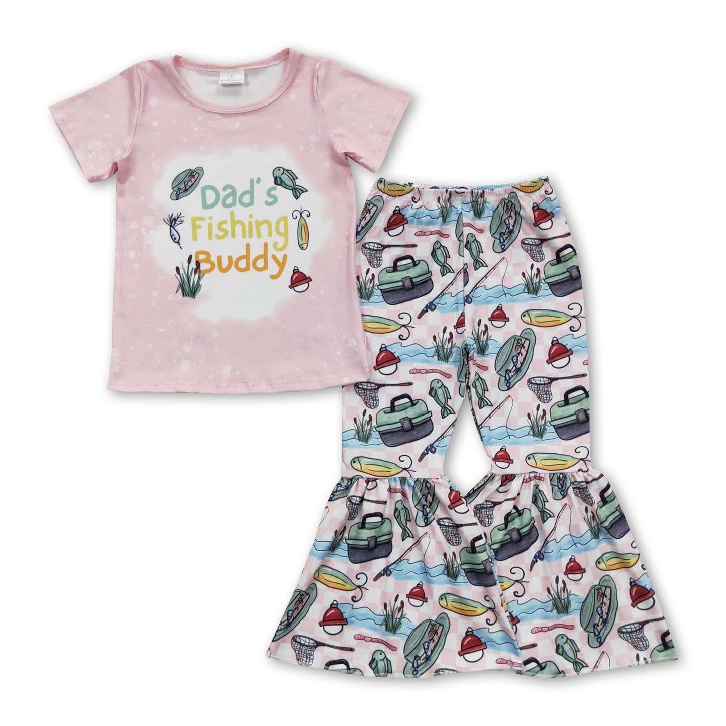 Papas Angelkumpel rosa Kinder-Mädchen-Outfits