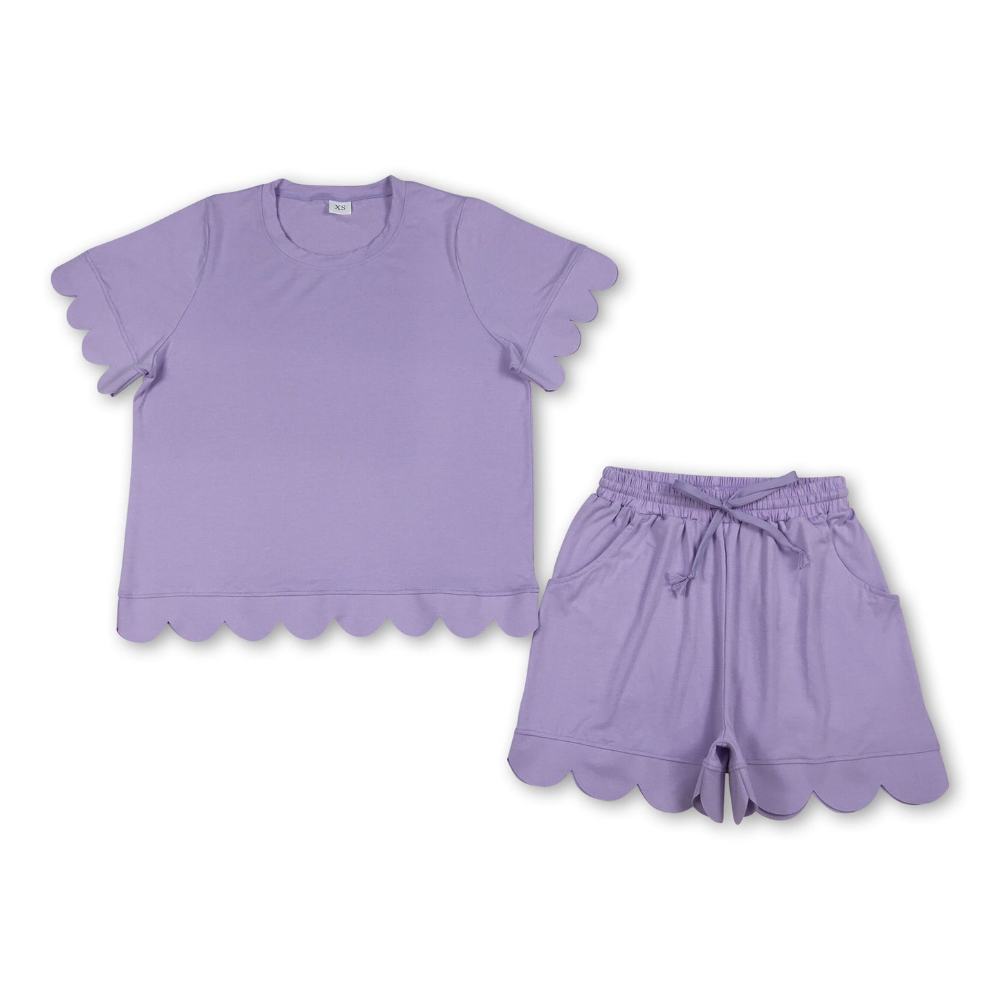 Lavendelfarbene Neckholder-Shorts für Erwachsene Sommer-Outfits
