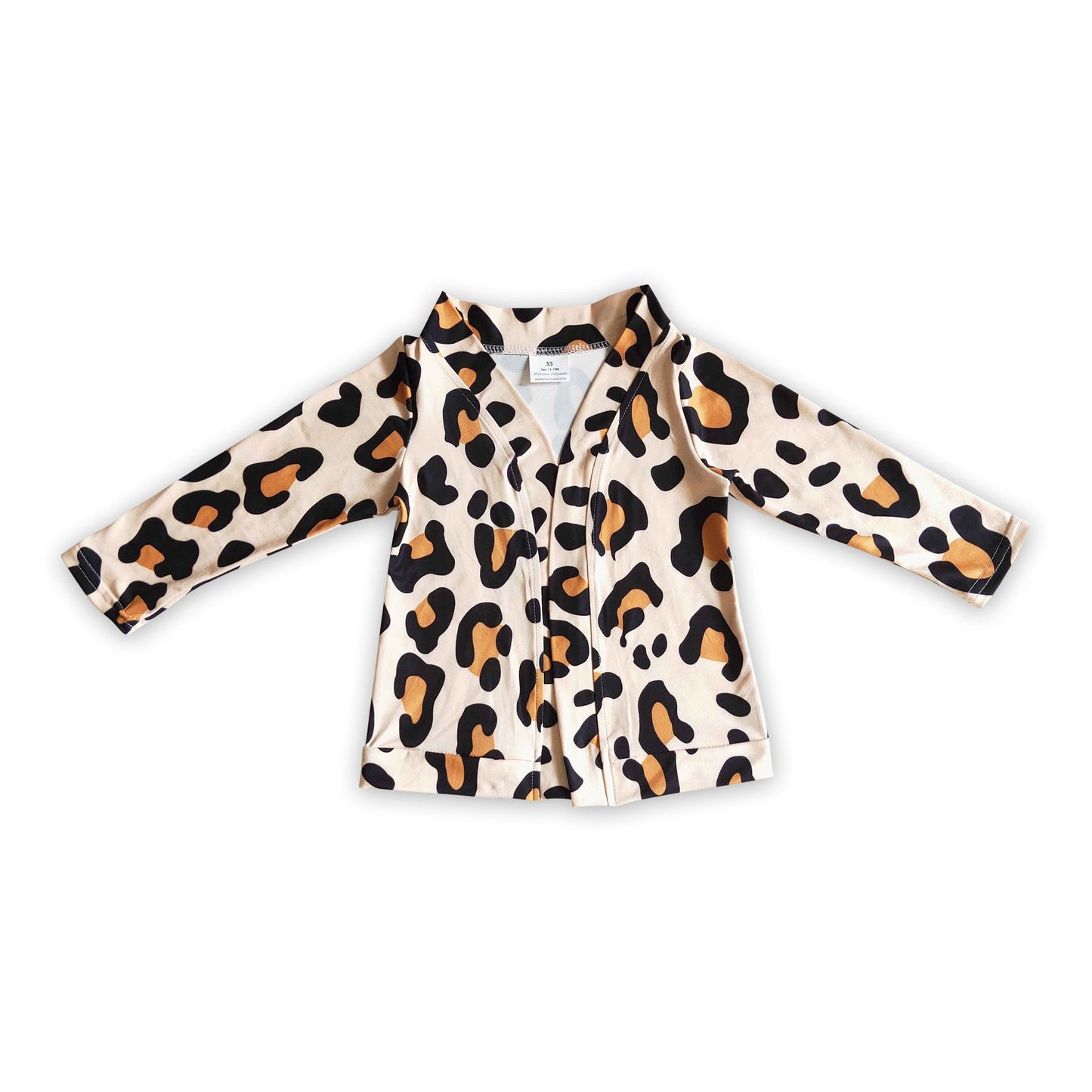 Leopard Langarm Strickjacke für Baby Mädchen Herbst Winter