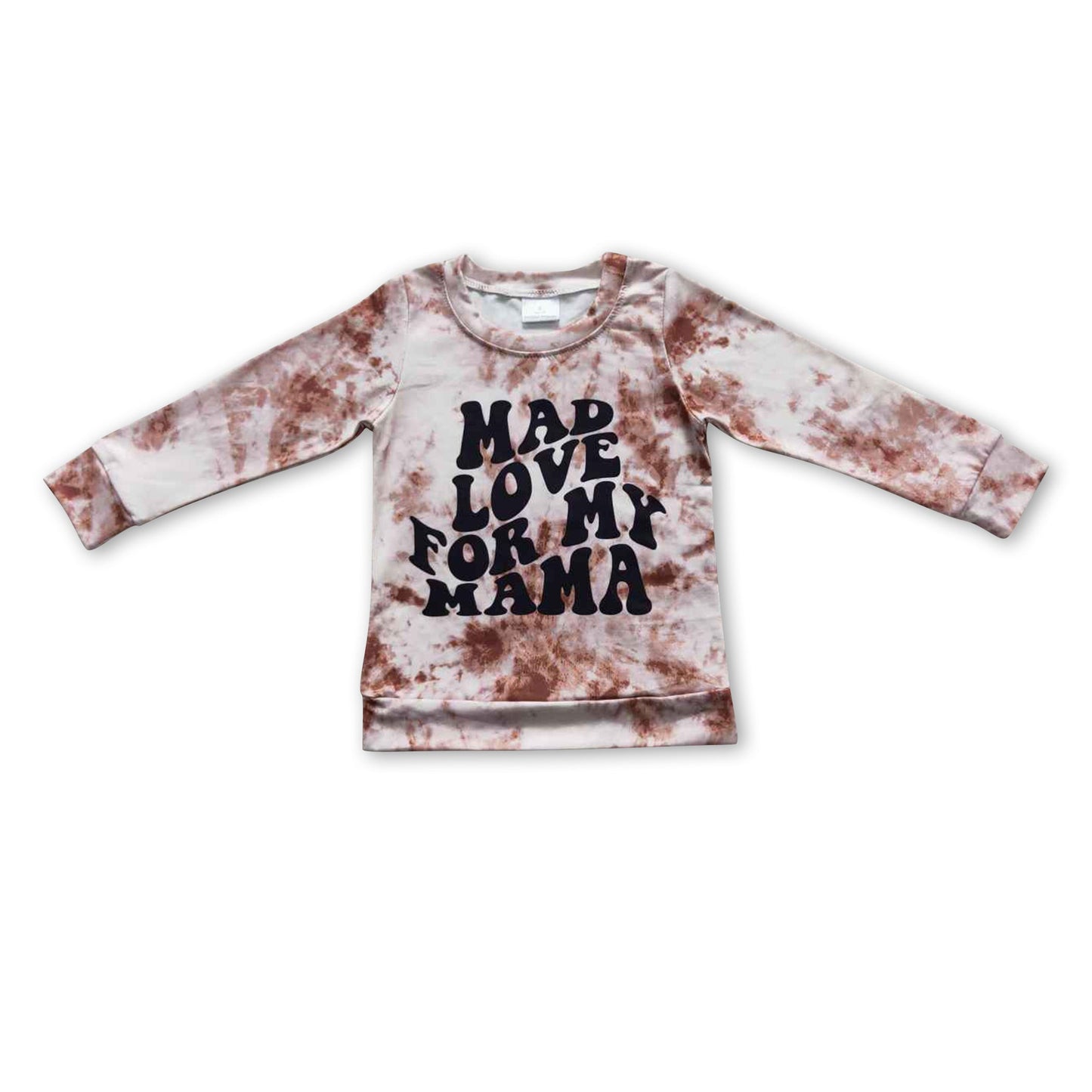 Love for my Mama Batik Langarmshirt für Mädchen